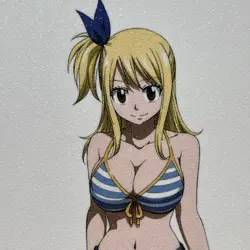 Fairy Tail Lucy Heartfilia Sexy Anime Waifu Girl Doujin Lewd Goddess Art Card - Image 3