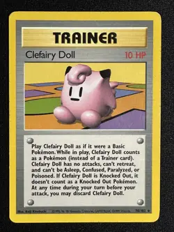 Pokemon Card - CLEFAIRY DOLL - 70/102 - Base Set - Non Holo Rare WOTC- MP 1999 - Image 1