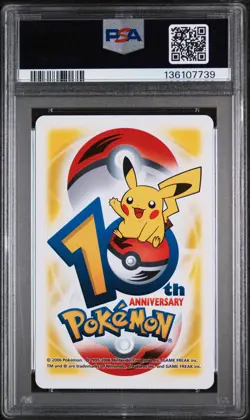 2006 POKEMON CENTER 10TH ANNIVERSARY PLAYING CARDS YELLOW DECK PIKACHU PSA 10 - Image 2