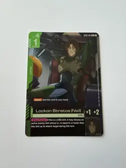Gundam Card Game ST07-011 Lockon Stratos Neil Alt Art - Near Mint - Image 1