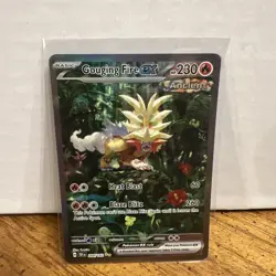 Pokemon TCG Gouging Fire EX Temporal Forces 204/162 Secret Art Rare Card MINT - Image 1
