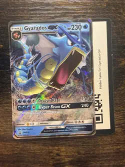 Pokemon Card - Gyarados GX SM212 - Black Star Promo - Holo & Code Card - Image 1