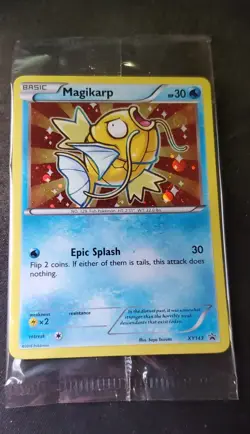 MAGIKARP XY143 Target 2016 Black Star Promo SEALED Shiny HOLO Pokemon TCG card - Image 1