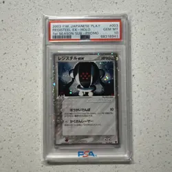 Pokemon Registeel EX PSA 10 #3 1st Season Sub Promo Holo – Low Pop JPN - Image 1