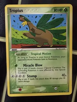 Pokemon EX Deoxys 27/107 Rare Card - Tropius - Image 1