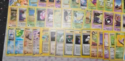 vintage Pokemon card lot MP/DMG c,un Holo, rare, Shadowless, 1st ed 200+ - Image 2