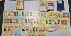 vintage Pokemon card lot MP/DMG c,un Holo, rare, Shadowless, 1st ed 200+ - Image 4