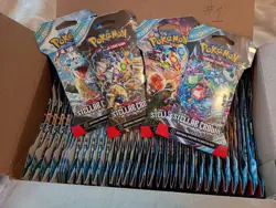 LARGE LOT OF 60 Pokemon Stellar Crown Sleeved Booster Packs Trading Cards NEW! 1 - Image 1