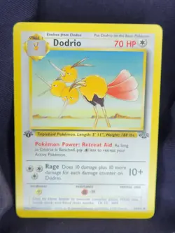 Dodrio 34/64 1st Edition LP Pokemon Card TCG Jungle - Image 1