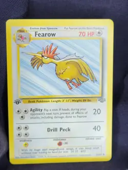 Pokemon TCG Fearow Card Jungle 36/64 1st Edition Uncommon Vintage - Image 1