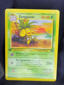 Pokemon Exeggutor NM/LP TCG Jungle Card 35/64 1st Edition Uncommon Vintage - Image 1
