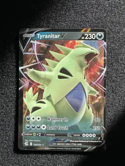 Tyranitar V 158/264 - Fusion Strike - Ultra Rare Pokemon Card - NM - Pack Fresh - Image 1