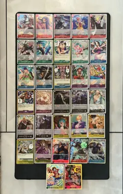 One Piece TCG English 32 R and SR card lot - Image 1