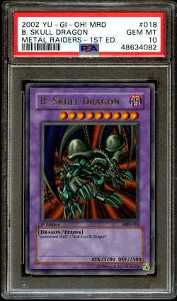 PSA 10 GEM MINT B. Skull Dragon MRD-018 ULTRA RARE 1st Edition Yugioh Card 082 - Image 2