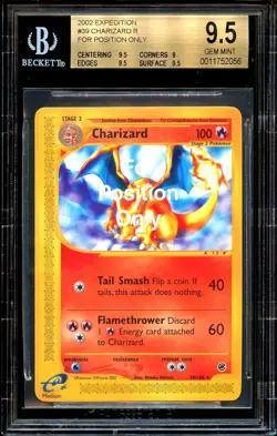 BGS 9.5 MINT+ Charizard 39/165 FPO For Position Only TEST SAMPLE Pokemon Card 56 - Image 2