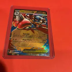Pokemon TCG Mega Lucario ex 077/132 Mega Evolution Holo Double Rare Mint Card - Image 1