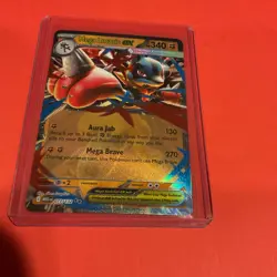 Pokemon TCG Mega Lucario ex 077/132 Mega Evolution Holo Double Rare Mint Card - Image 2