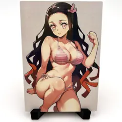 Demon Slayer Nezuko Kamado Sexy Bikini Anime Waifu Girl Goddess Story Art Card - Image 3