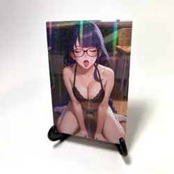 Genshin Impact Raiden Shogun Sexy Lingerie Anime Waifu Girl Goddess Story Card - Image 2