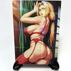Naruto Tsunade Sexy Lingerie Anime Waifu Girl Lewd Goddess Story ACG Art Card - Image 1