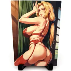 Naruto Tsunade Sexy Lingerie Anime Waifu Girl Lewd Goddess Story ACG Art Card - Image 3