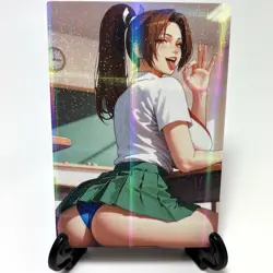 Fatal Fury Mai Shiranui Sexy Anime Waifu Girl Doujin Lewd Goddess Story Art Card - Image 1