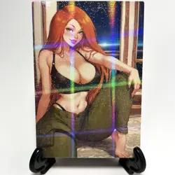 Kim Possible Sexy Hot Hentai Anime Waifu Girl Doujin Lewd Goddess Story Art Card - Image 1