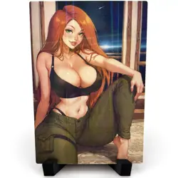 Kim Possible Sexy Hot Hentai Anime Waifu Girl Doujin Lewd Goddess Story Art Card - Image 3