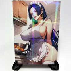 One Piece Boa Hancock Sexy Hot Maid Anime Waifu Girl Lewd Goddess Story Art Card - Image 1