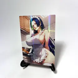 One Piece Boa Hancock Sexy Hot Maid Anime Waifu Girl Lewd Goddess Story Art Card - Image 2