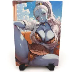 Dragon Ball Z Vados Sexy Hot Anime Waifu Girl Doujin Lewd Goddess Story Art Card - Image 1