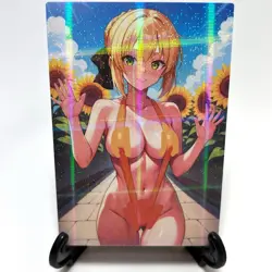 Fate/Grand Order Artoria Pendragon Sexy Anime Waifu Girl Doujin Goddess Art Card - Image 1