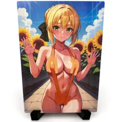 Fate/Grand Order Artoria Pendragon Sexy Anime Waifu Girl Doujin Goddess Art Card - Image 3