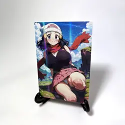 PokeGirl Dawn Sexy Hot Anime Waifu Girl Doujin Lewd Goddess Story ACG Art Card - Image 2