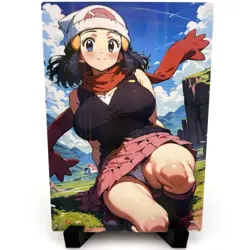 PokeGirl Dawn Sexy Hot Anime Waifu Girl Doujin Lewd Goddess Story ACG Art Card - Image 3