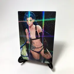 League of Legends Jinx Sexy Anime Waifu Girl Lewd Doujin Goddess Story Art Card - Image 2