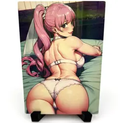One Piece Perona Sexy Anime Waifu Girl Doujin Lewd Goddess Story Holo Art Card - Image 3