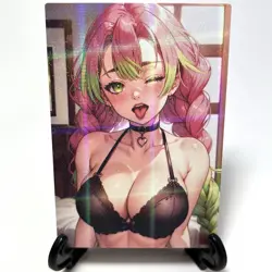 Demon Slayer Mitsuri Kanroji Sexy Hot Anime Waifu Girl Goddess Story Art Card - Image 1
