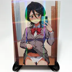 Bleach Rukia Kuchiki Sexy Hot Anime Waifu Girl Goddess Story Holo Paper Art Card - Image 1