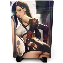 Final Fantasy Tifa Lockhart Sexy Anime Waifu Girl Doujin Lewd Goddess Story Card - Image 2