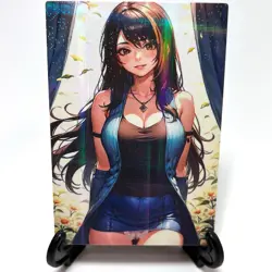 Final Fantasy Rinoa Heartilly Sexy Anime Waifu Girl Lewd Goddess Story Art Card - Image 1