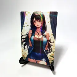 Final Fantasy Rinoa Heartilly Sexy Anime Waifu Girl Lewd Goddess Story Art Card - Image 2