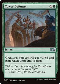 Tower Defense #275 | Near Mint | Tarkir Dragonstorm Commander TDC Magic MTG - Image 1