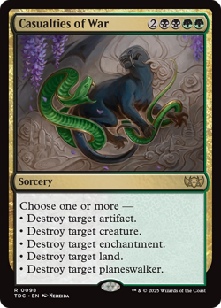 Casualties of War #98 | Near Mint | Tarkir Dragonstorm Commander TDC Magic MTG - Image 1