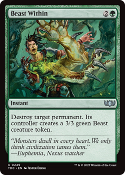 Beast Within #249 | Near Mint | Tarkir Dragonstorm Commander TDC Magic MTG - Image 1