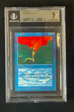 MTG - Invisibility - Beta - Beckett - 9 - Image 1