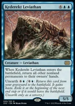 MTG Magic the Gathering Kederekt Leviathan (55/603) Double Masters 2022 LP - Image 1