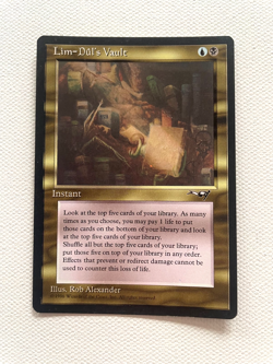 Magic the Gathering MTG - Lim Dul's Vault - Alliances - Uncommon - Image 1