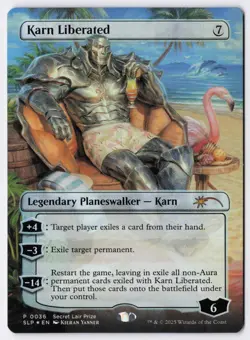 Karn Liberated - Foil - Borderless - MTG Secret Lair Showdown - RareCo - Image 1