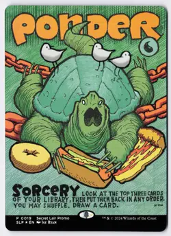 Ponder - Foil - Borderless - MTG Secret Lair Showdown - RareCo - Image 1